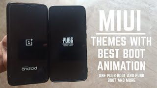 Miui 11 themes with best boot animation / one plus boot / pubg boot / hindi