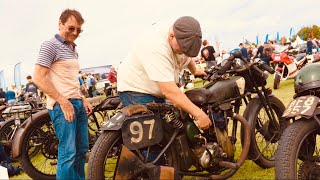 GENTLEMEN RIDE MATCHLESS Occasionally Monet & Goyon Motorcycles at KOP HILL CLIMB Bike Show Wonders