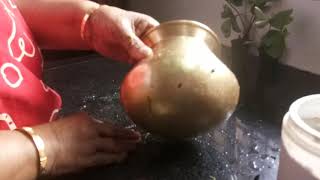 Home tip.....how to clean your brass and copper vessels using oxalis leaves