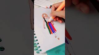 RAINBOW 🌈 dress 👗 #art #youtube #shorts