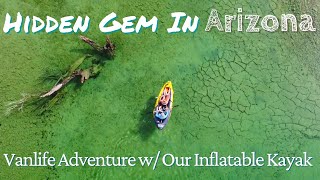 Hidden Gem In Arizona | Lake Mojave Vanlife Adventure w/ Our Inflatable Kayak