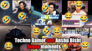 Techno Gamer and Anshu Bisht funny moments 😂 #carforsale #minrcraft #gta #trending #viral