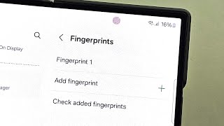 How To Add Fingerprint in Samsung Galaxy Z Fold 6