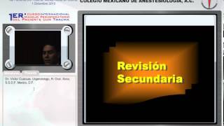 Manejo inicial en trauma - Dr. Víctor Cuacuas - 01 de Diciembre del 2010