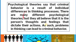 Course Unit 8-The psychological theories (CRIM 121)