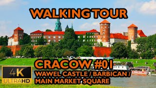 ⁴ᴷ⁶⁰ 🇵🇱 Cracow/Poland Walking Tour - #01 - Wawel Castle - Main Square (July 2021) [4K]