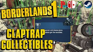 Claptrap DLC collectibles quickfarm. All the Pizza! ^_^