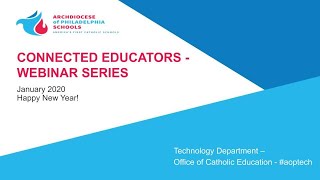 AoP Tech Connected Educators Webinar January 2020