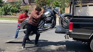 DIY Loading Dad’s Volusia Motorcycle Mr.R’s Way 🏍️