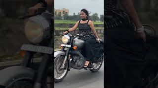 Indian girl bike riding || bullet lovers 🥰 || princi sanju 99 Instagram bike reels status video