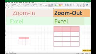 How to Zoom in and Zoom out excel spreadsheet