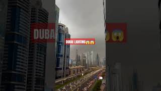 Dubai lighting 😲😱| dubai flood | #shorts #dubai #dubaiflood #dubaicity