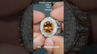 for sale!!! natural brown zircon 3.39 ct tanzania#batumulia #gemstone #gems