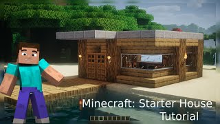 Minecraft: Starter House Tutorial in 4K  || How to Build a House in Minecraft (easy)