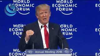 Trump ofrece en Davos colaboración, pero con "EEUU primero" y bajo sus reglas