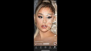 I tried the “perfect face” on Ariana Grande  #shorts #oddlysatisfying