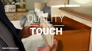 Ready for a room refresh? Stop in Belfort Furniture for quality you can touch; comfort you can feel.