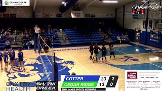 CEDAR RIDGE AT COTTER SR HIGH VOLLEYBALL