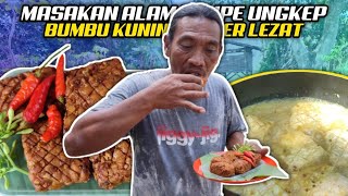 MASAKAN ALAM|| TEMPE UNGKEP BUMBU KUNING SUPER LEZAT