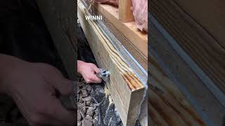 How to secure ledger board to a foundation. #diy #realestate #construction #tools