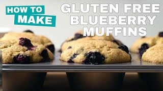 Quick & Easy Gluten Free Blueberry Muffins | Bakery Style