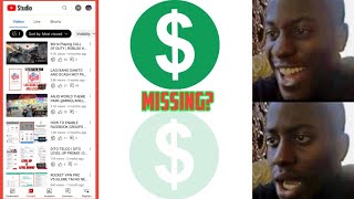 DOLLAR SIGN MISSING IN YOUTUBE STUDIO APP | YOUTUBE DOLLAR SIGN MISSING MARCH 28, 2022 NEW UPDATES