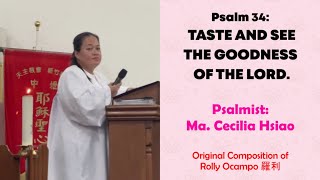 Sung by Ma. Cecilia Hsiao | Psalm 34: Taste And See The Goodness Of The Lord