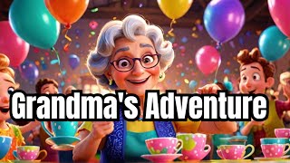 “From Tea Cups to Tunes: Grandma’s Epic Party Adventure” مهمانی خانجون