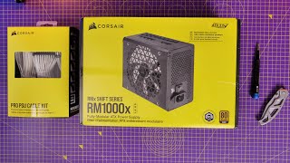 Corsair RMShift PSU ASMR unboxing and install