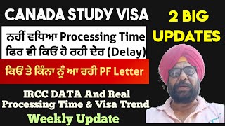 Latest Canada STUDY VISA Processing Time & Trend। PF Letter ਕਿਓਂ ਤੇ ਕਿੰਨਾ ਨੂੰ ਆ ਰਹੀ?