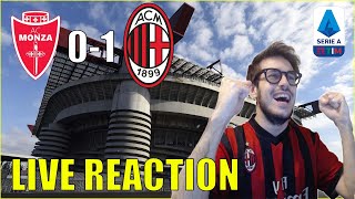 MANCA CATTIVERIA! MONZA - MILAN 0-1 // LIVE REACTION