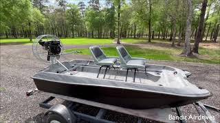 6.5 hp Pusher Fan on Pond Prowler boat