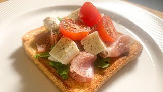 Ham - Mozzarella - Tomato Toast