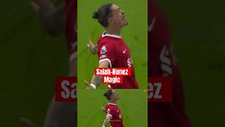 Salah Nunez magic #premierleague #liverpoolfc #liverpool #salah #nunez #magic #partnerincrime