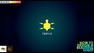 Adobe Illustrator | How to design professional turtle (turtle logo)