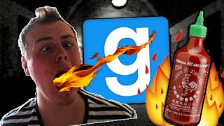 SRIRACHA HOT SAUCE CHALLENGE! Horror Map (Gmod Funny Moments)