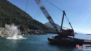 LAVORI AL MOLO NORD DEL PORTO DI MARATEA