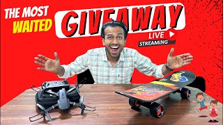 Giveaway Announcement 📢 Drone , Skateboard and many more 🎁