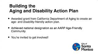 Aging and Disability Action Plan