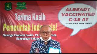 Testimoni vaksinasi covid-19 di RSUD dr. H. Moh. Anwar Sumenep