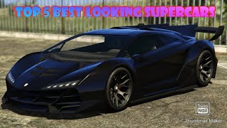 Top 5 best looking supercars in GTA5 Online #GTA5 #SUPERCARS