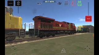 Head on collision  on a bridge cars fly in the water in train and RAILYARD SIMULATOR