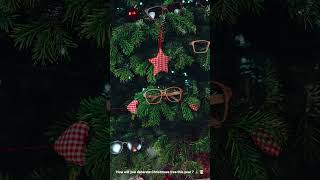 How will you decorate your Christmas tree this year? We our with eyewear 👓 #decoration #sunglasses