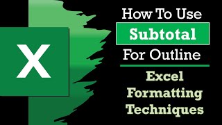 How to Use Subtotal for Outline in Excel #10