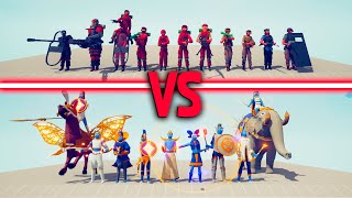 MILITARY TEAM vs GOOD TEAM - Totally Accurate Battle Simulator TABS