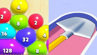 Blob Merge 3D vs Shovel Run 3D / All Max Levels Satisfying Game...