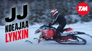 Jyrki Järvilehto koeajaa: Lynxin snowcross-kelkka