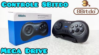 8Bitdo M30 2.4g - Controle wireless para Mega Drive