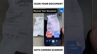 Scan your document with camera scanner