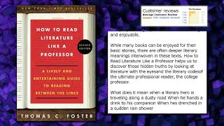 How to Read Literature Like a Professor: A Lively and Entertaining Guide to Reading Between the Lin